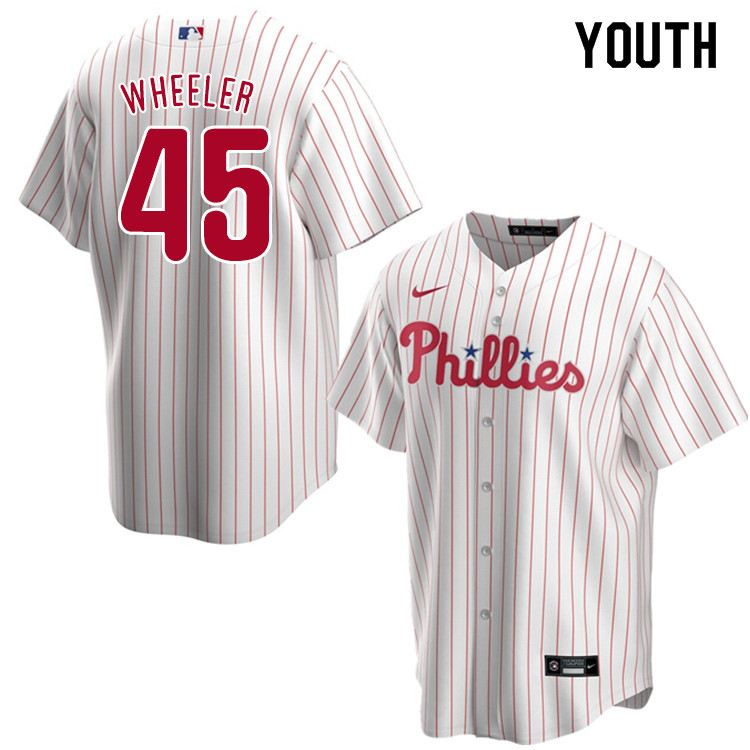 Nike Youth #45 Zack Wheeler Philadelphia Phillies Baseball Jerseys Sale-White